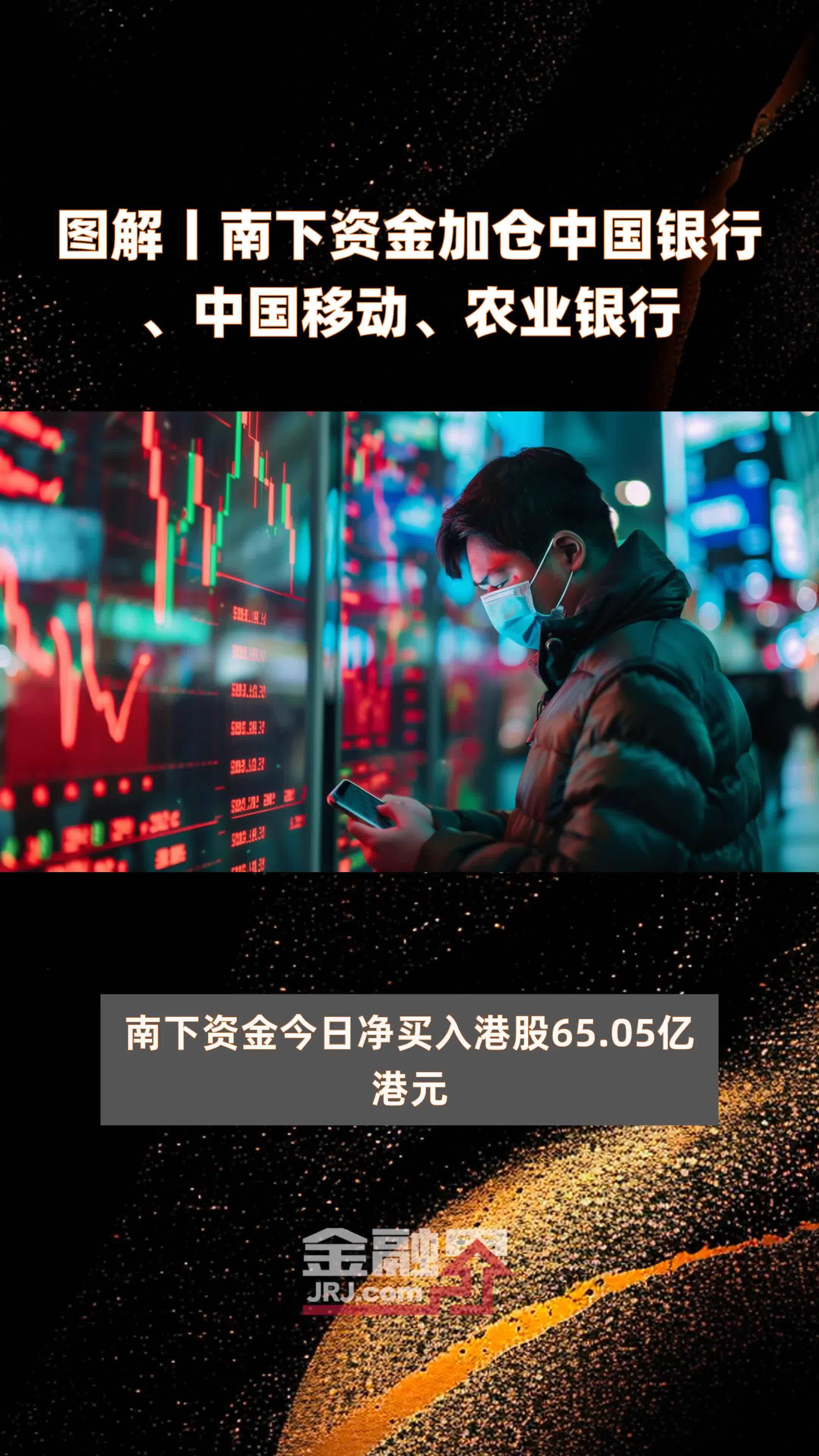 图解丨南下资金加仓中国银行、中国移动、农业银行|快报