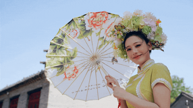 潍坊杨家埠民间艺术大观园推出各类古风展演。来源：潍坊日报