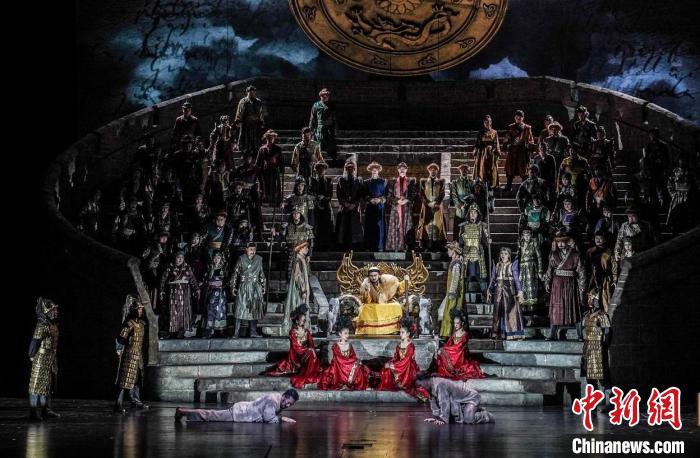 歌剧《马可·波罗》在广州大剧院上演。广州大剧院 供图