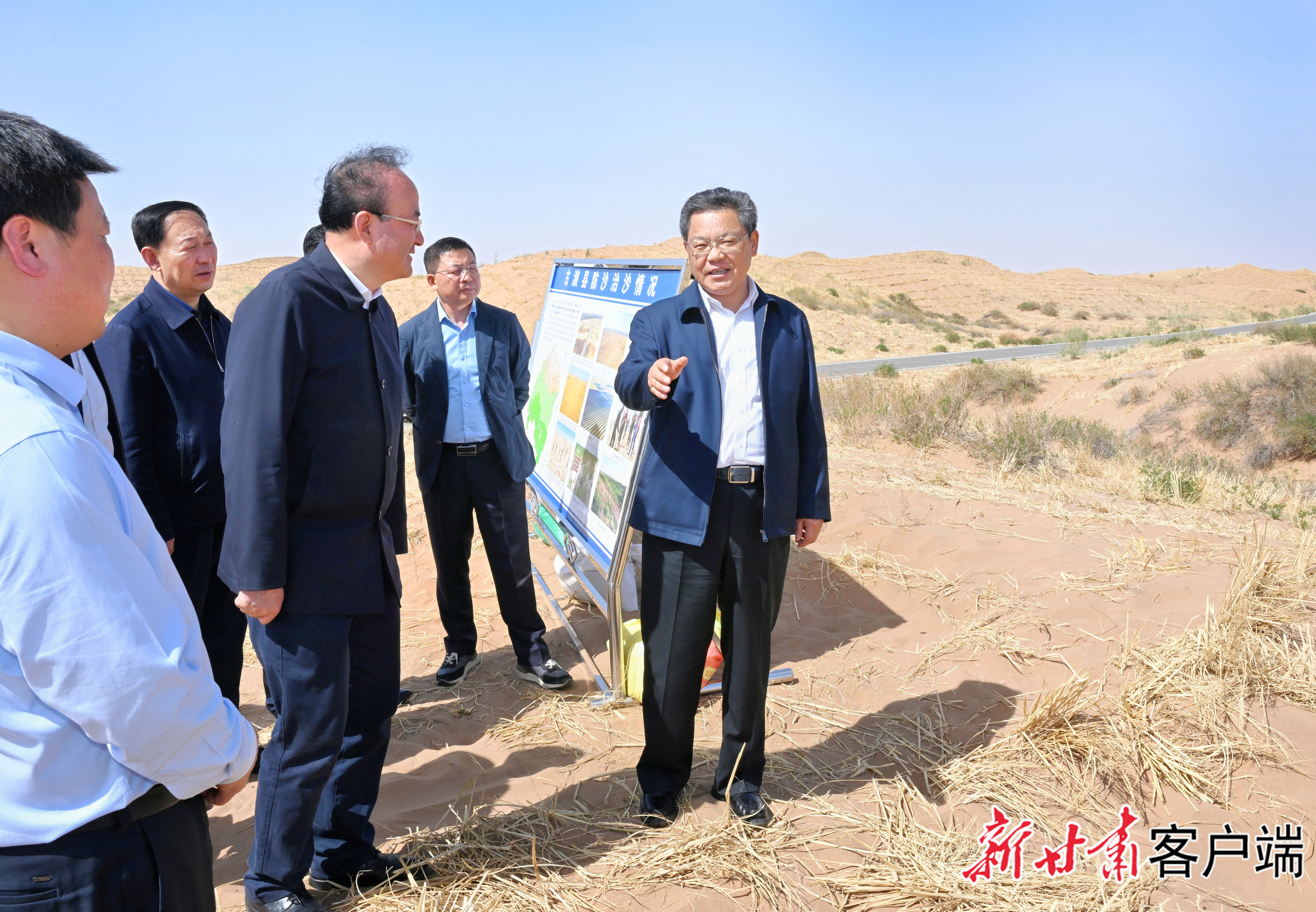 5月8日,省委副书记、省长任振鹤在武威市调研。新甘肃·甘肃日报记者 盛学卿