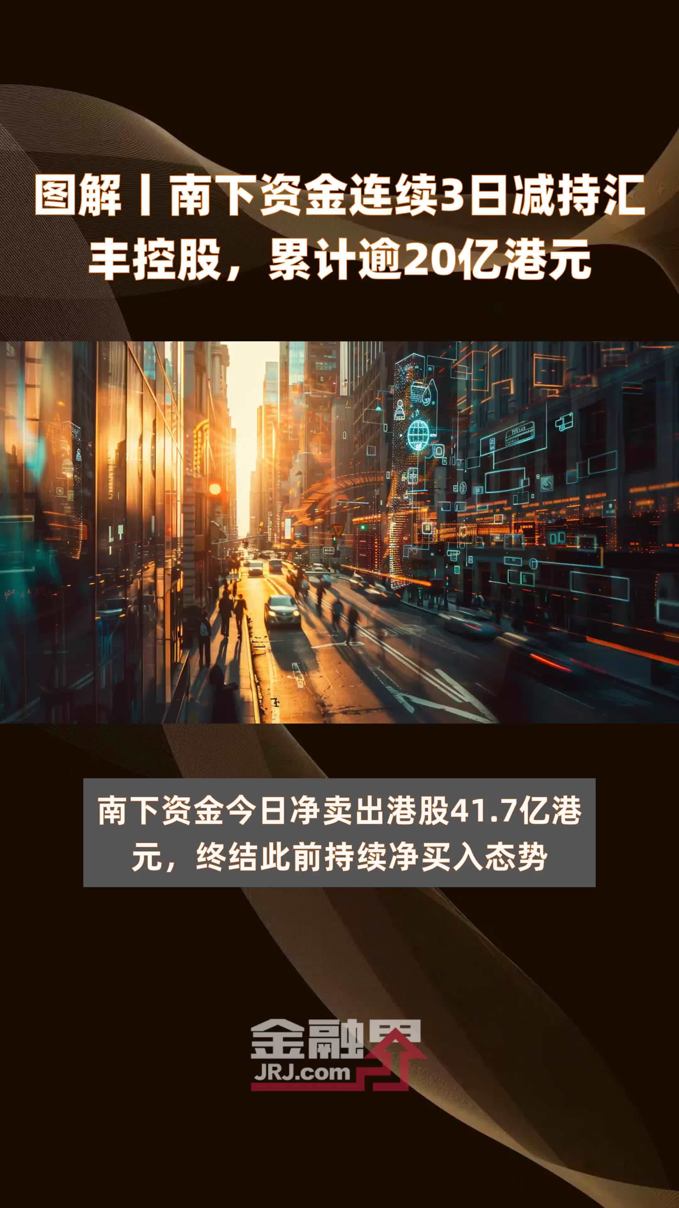 图解丨南下资金连续3日减持汇丰控股累计逾20亿港元快报