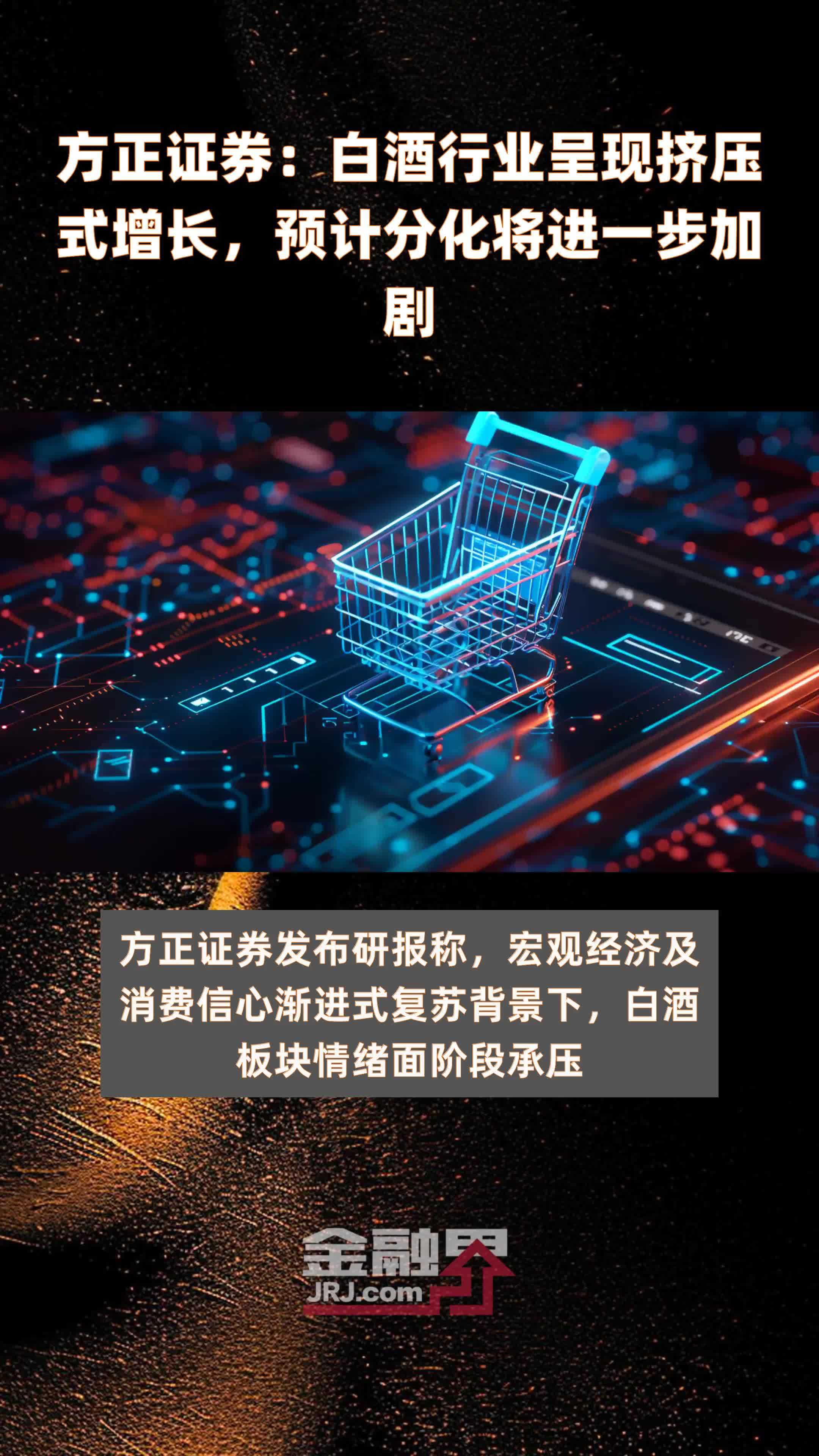 方正证券：白酒行业呈现挤压式增长，预计分化将进一步加剧|快报