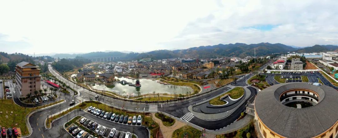 客家古城全景。