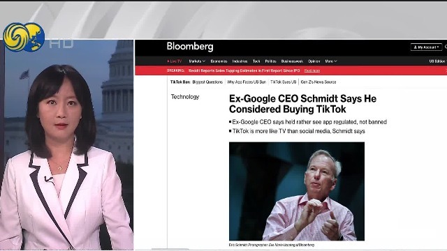 前谷歌ceo美国应该监管tiktok而不是封杀