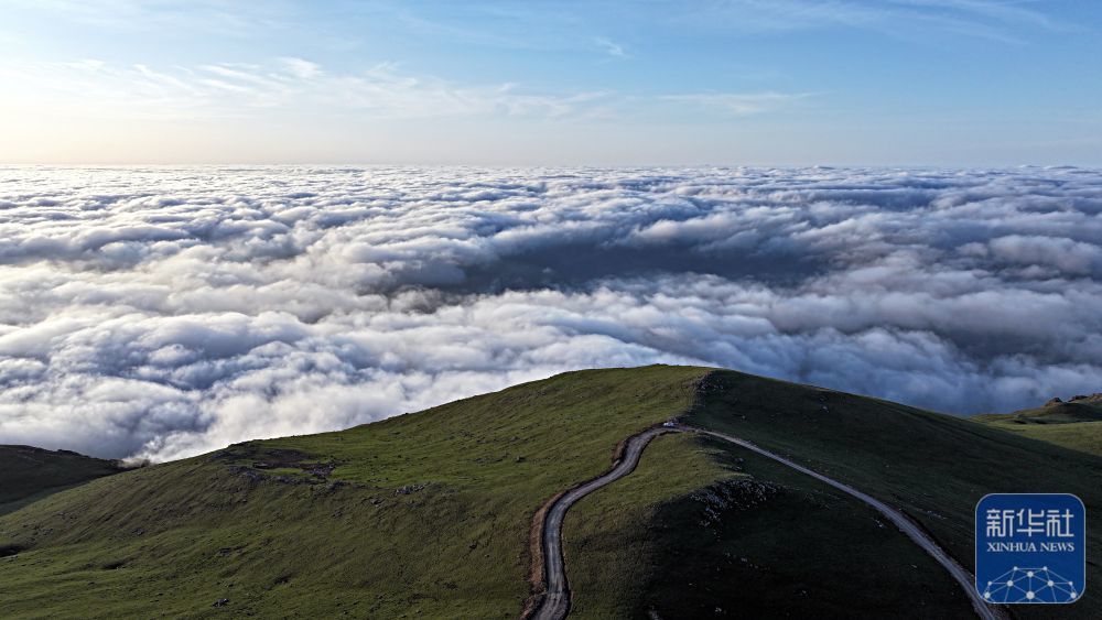 5月10日拍摄的云海景观（无人机照片）