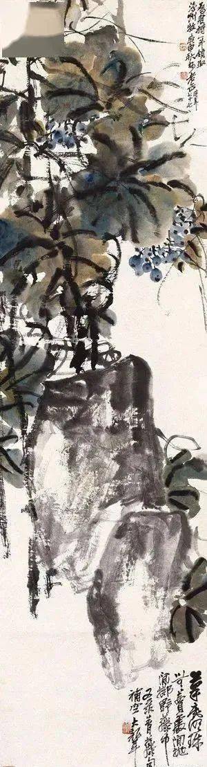 国画大师吴昌硕笔墨寄情，绘就凉州葡萄图。图源自网络