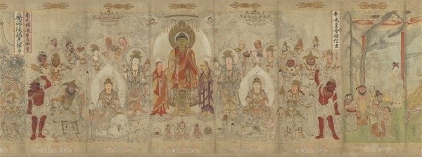 图14：大理国张胜温1180年所绘梵卷（局部），台北“故宫博物馆”藏。