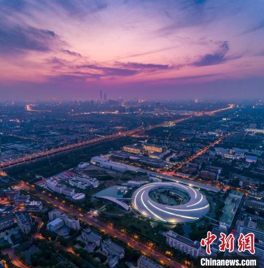 上海光源俯瞰图,资料图。(上海光源 供图)