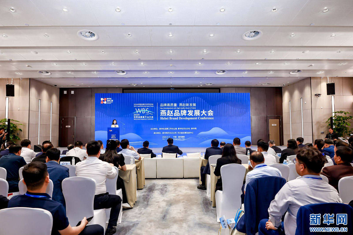 2024世界品牌莫干山大会燕赵品牌发展大会现场。新华网发