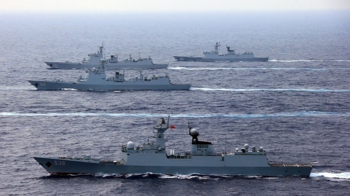 臺媒：解放軍45架次軍機、6艘次軍艦在臺海周邊活動，“部分軍機最近距基隆約41海裡”