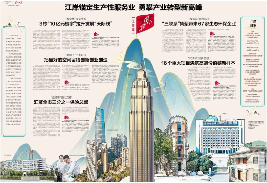 江岸锚定生产性服务业 勇攀产业转型新高峰凤凰网湖北_凤凰网