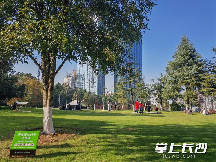 依据不同功能定位，市民游客可在开放共享公园绿地内搭建帐篷、运动健身、休闲游憩等。