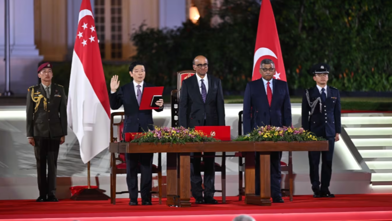 黄循财宣誓就任新加坡第4任总理
