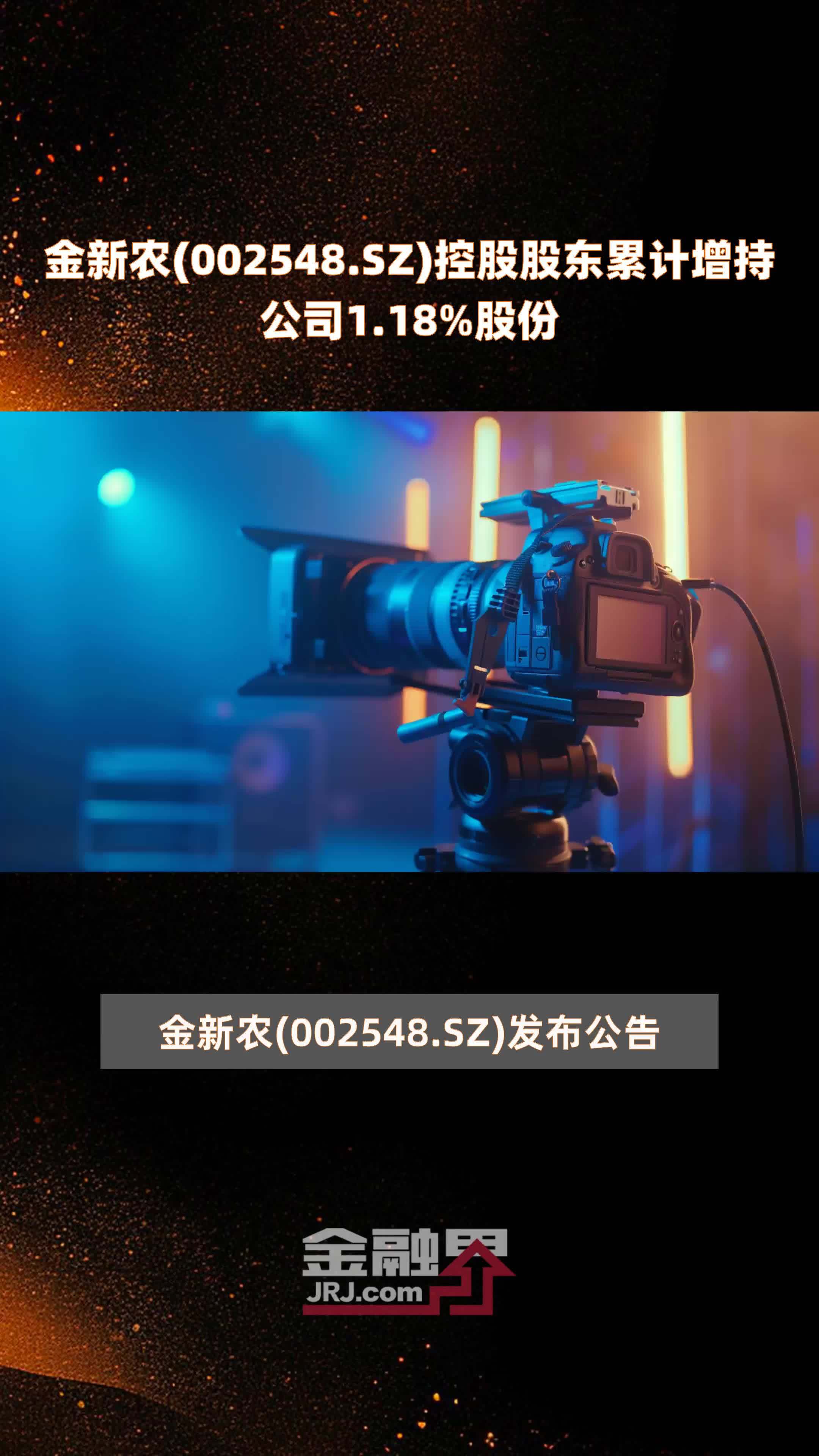金新农002548sz控股股东累计增持公司118股份快报