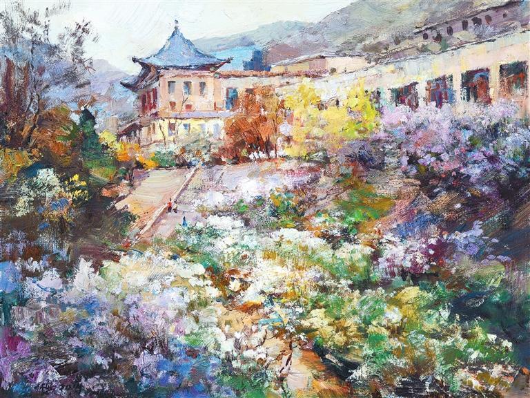 春暖花开　（油画）　裴林安