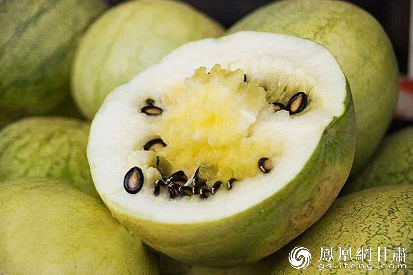 甘肃籽瓜中的黑瓜子有利尿、润肺、健脾功效　图源自网络