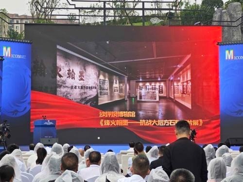 ▲部分重庆市“优秀展览项目”展示。记者 赵欣 摄