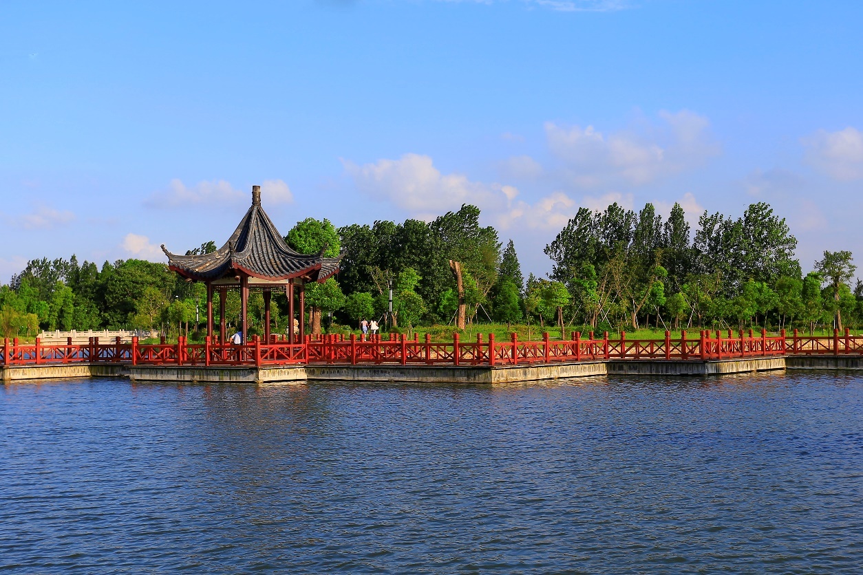 图为焕发生机的河道。