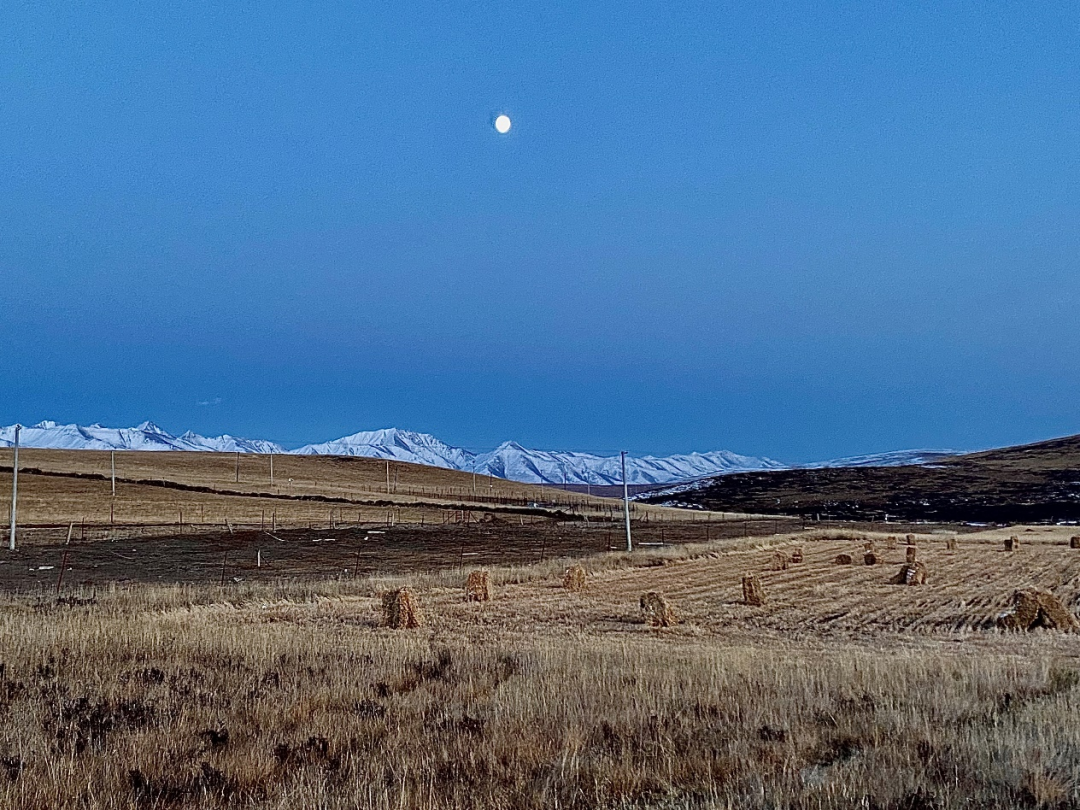 海北站三月的傍晚