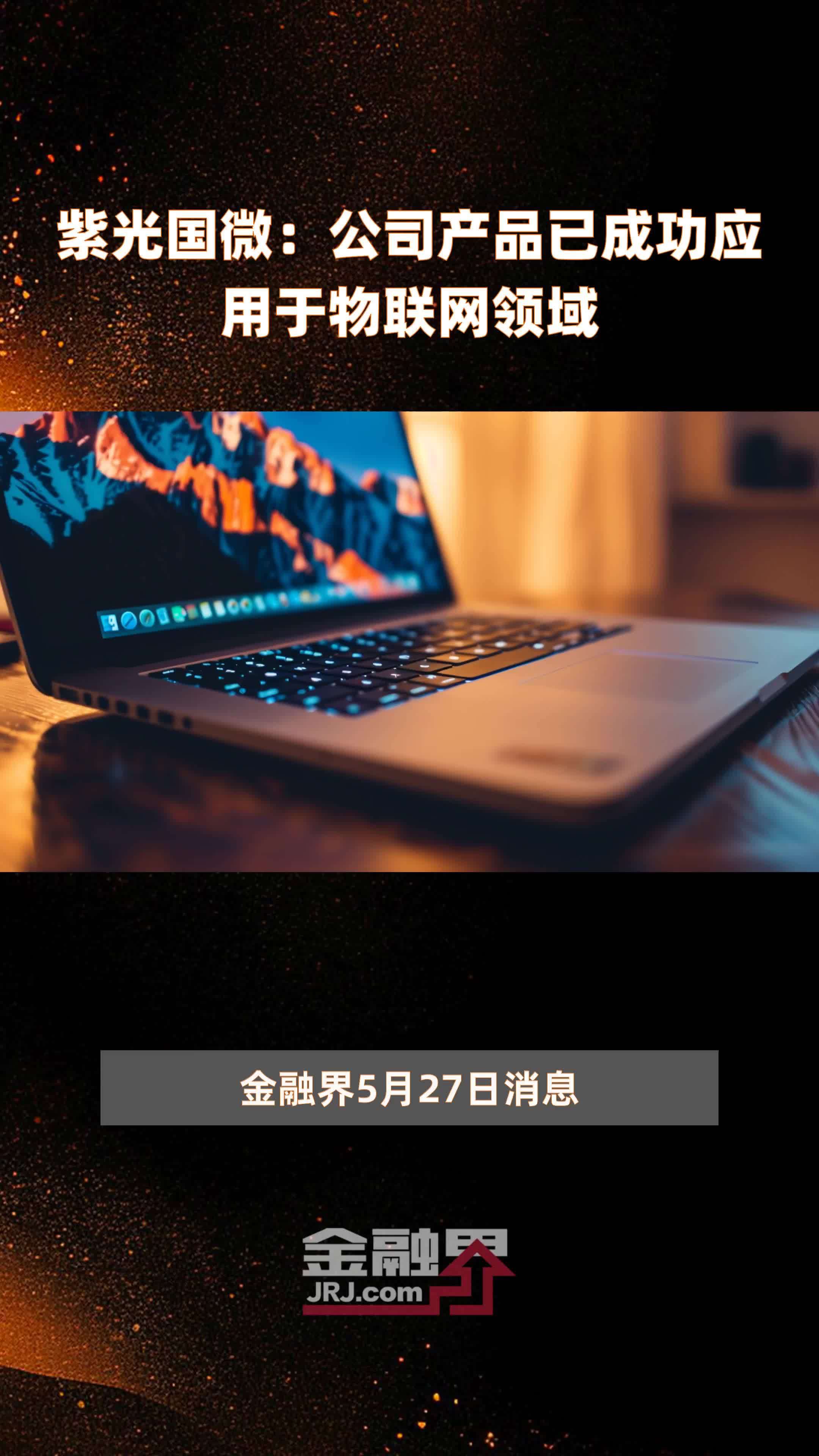紫光国微公司产品已成功应用于物联网领域快报