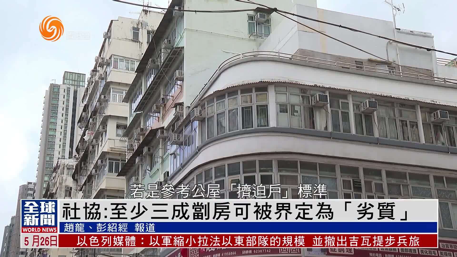 粤语报道｜香港社区组织协会：全港居于不适切居所人数超过24万