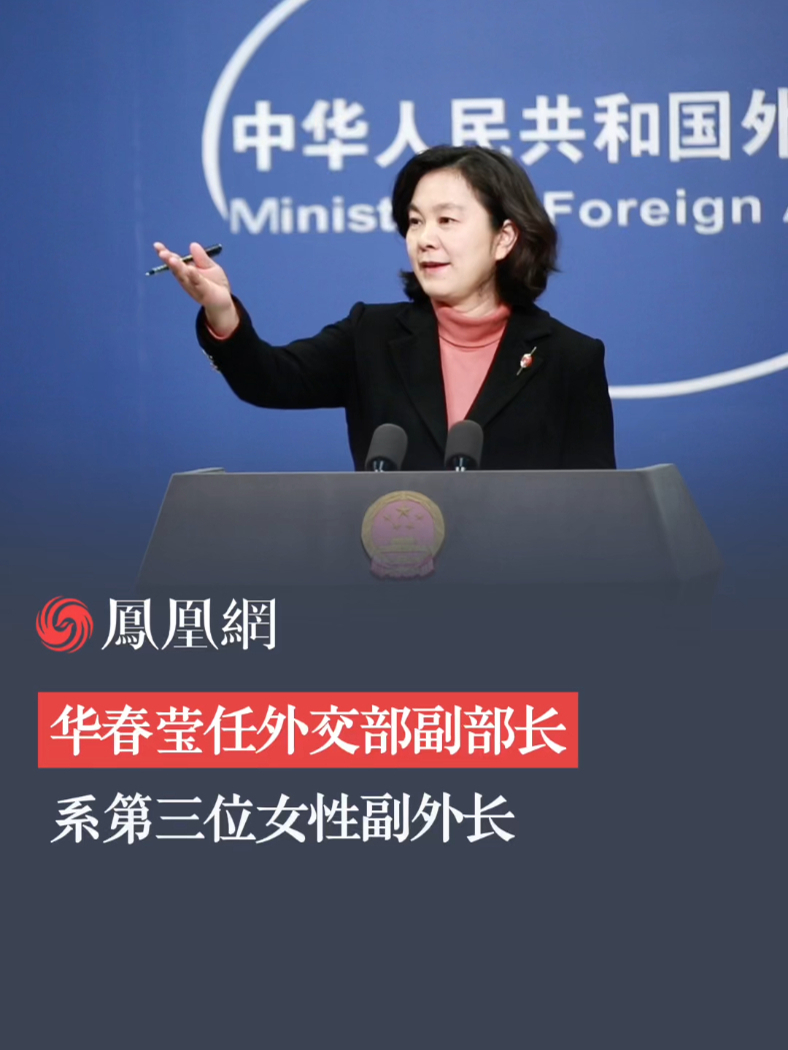 华春莹任外交部副部长 系第三位女性副外长 #华春莹 #外交官天团 #外交发言人 #女性_凤凰网视频_凤凰网