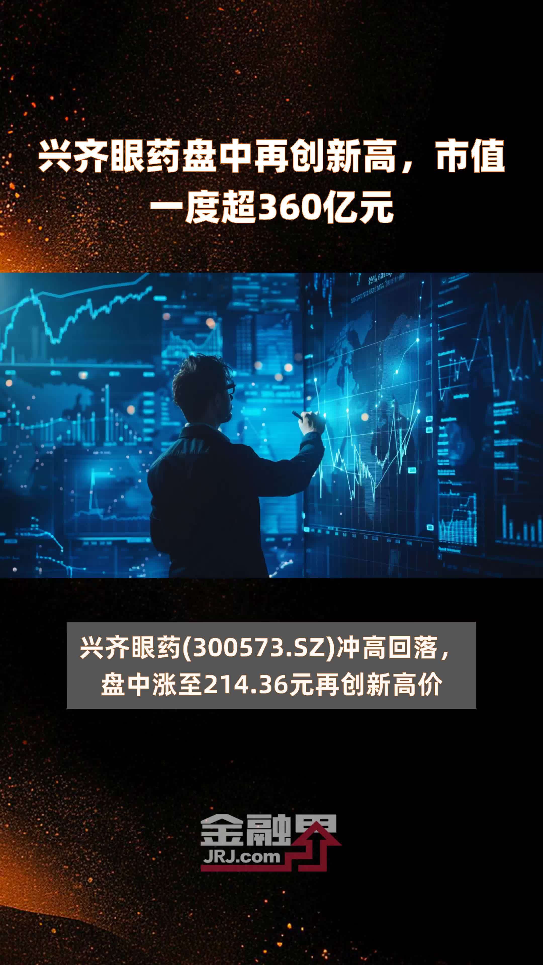 兴齐眼药盘中再创新高，市值一度超360亿元 |快报