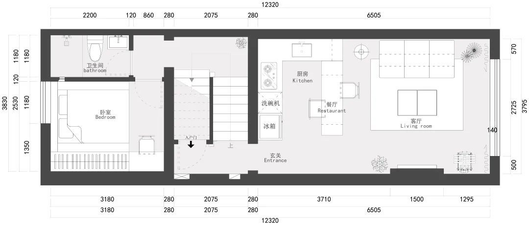 上海傳統(tǒng)里弄老洋房，花70w變身折衷主義復古風，130㎡兩居室很驚艷！