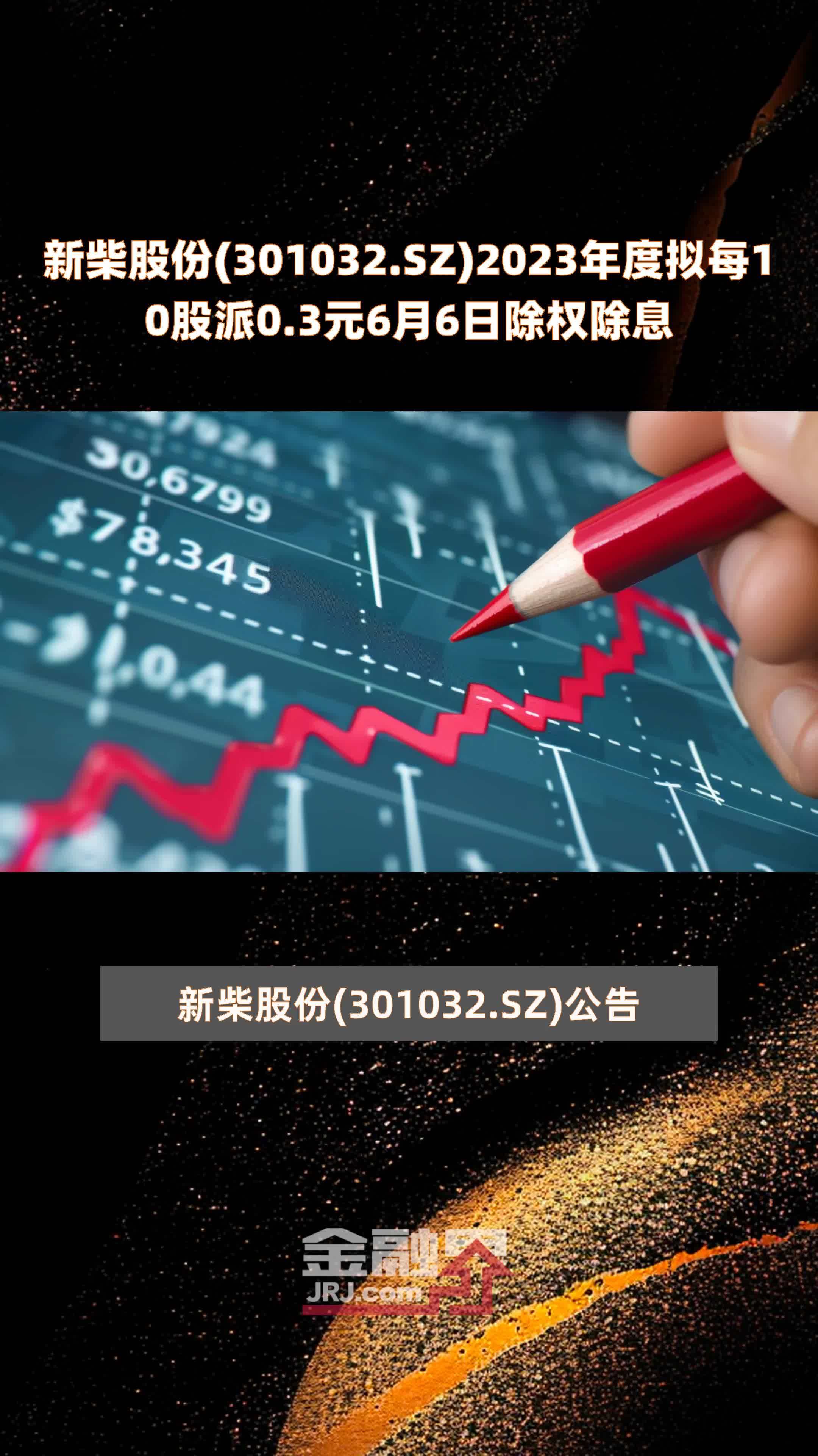 新柴股份(301032.SZ)2023年度拟每10股派0.3元6月6日除权除息 |快报_凤凰网视频_凤凰网