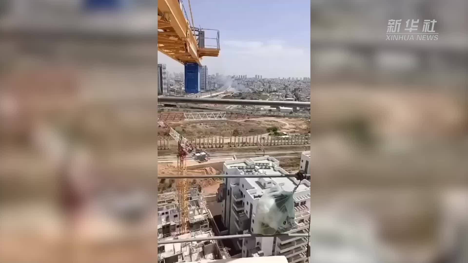 现场直击｜以色列中部特拉维夫等地响起防空警报