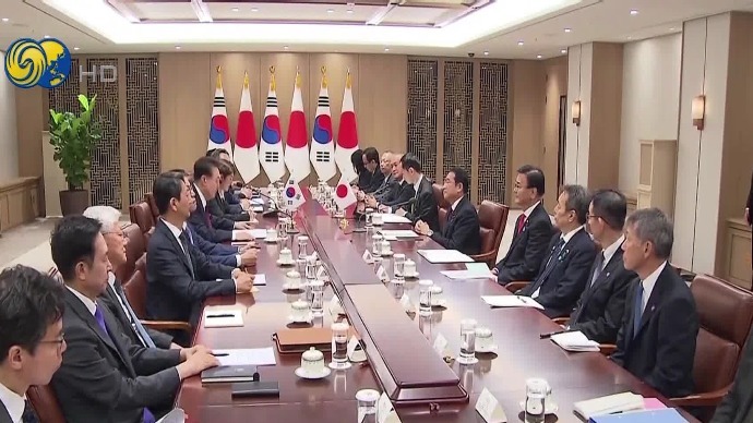 尹锡悦与岸田文雄举行会谈