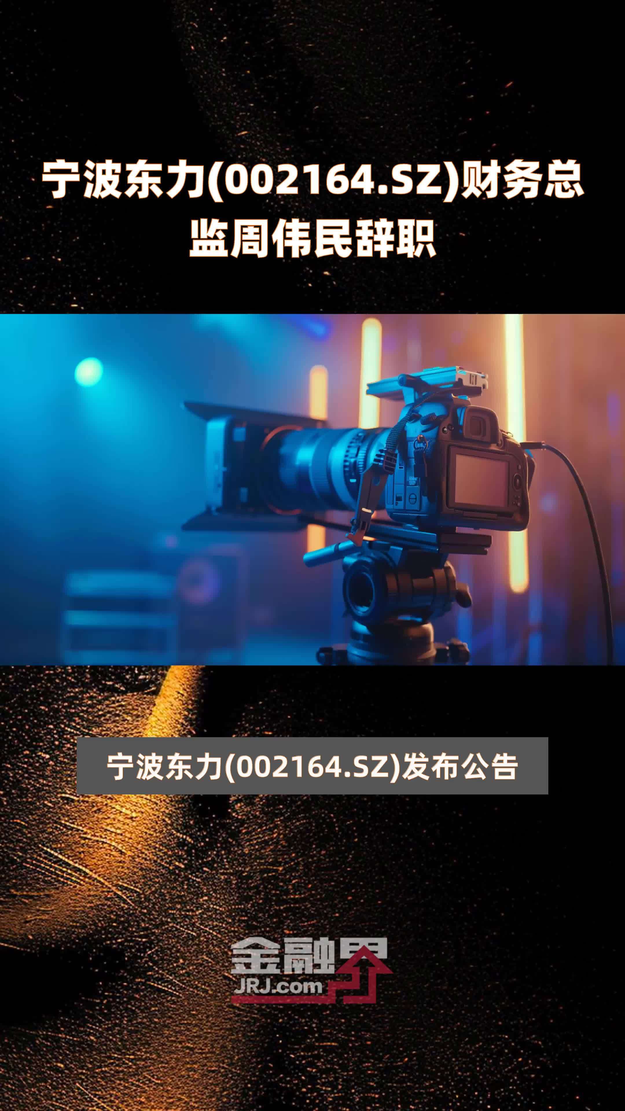 宁波东力(002164.SZ)财务总监周伟民辞职 |快报