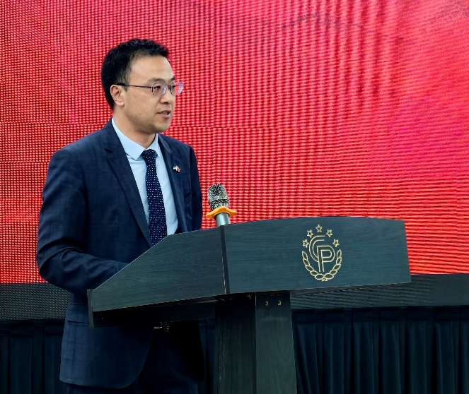 中国驻乌兹别克斯坦大使馆公参王继伟致辞