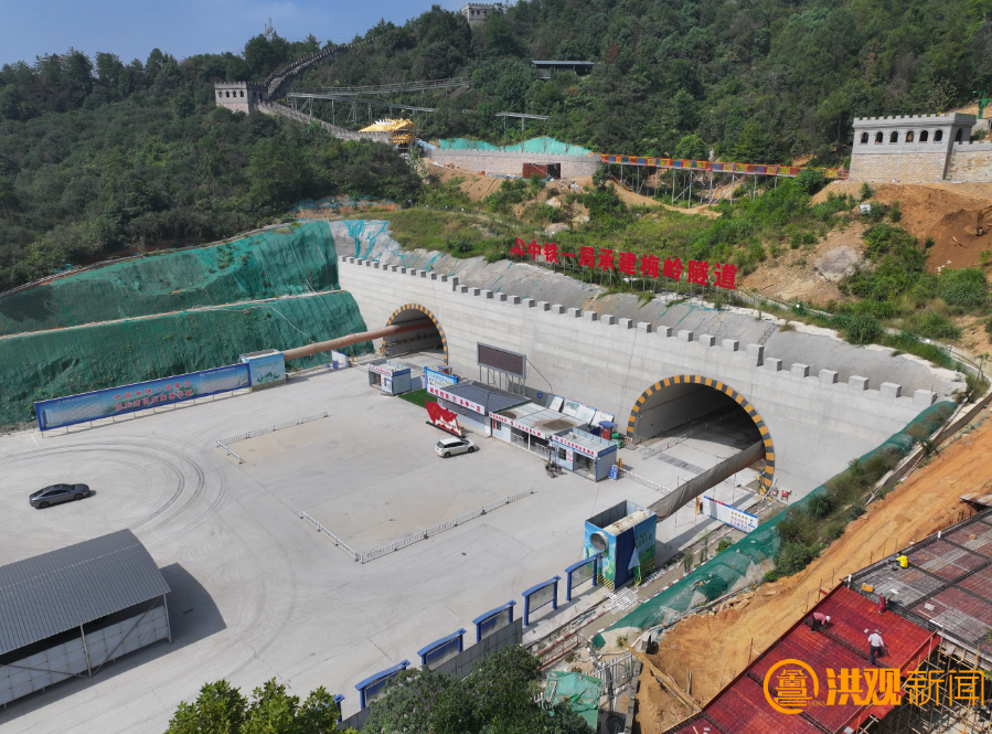 重要进展!南昌西二绕城高速梅岭隧道双线贯通