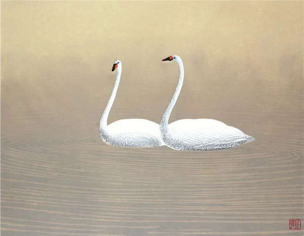 郝伯义 《清水情》 版画 1991