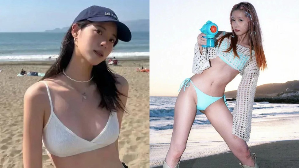 同样是90后明星晒泳装，欧阳娜娜被骂惨，徐娇堪称惊艳！封面图