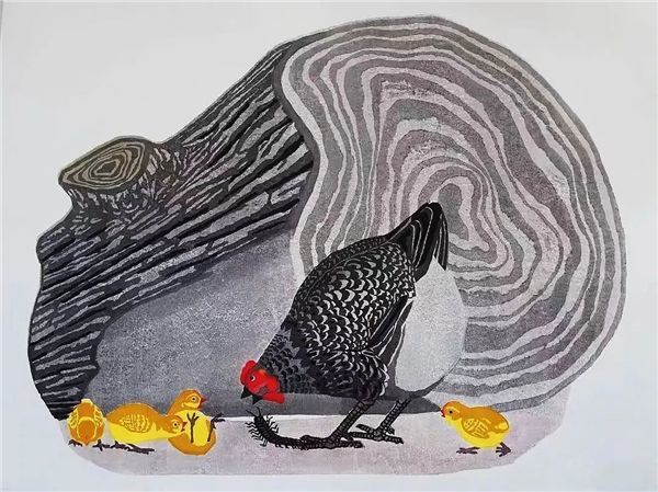 蒙希平 《多腿虫》 版画 2012