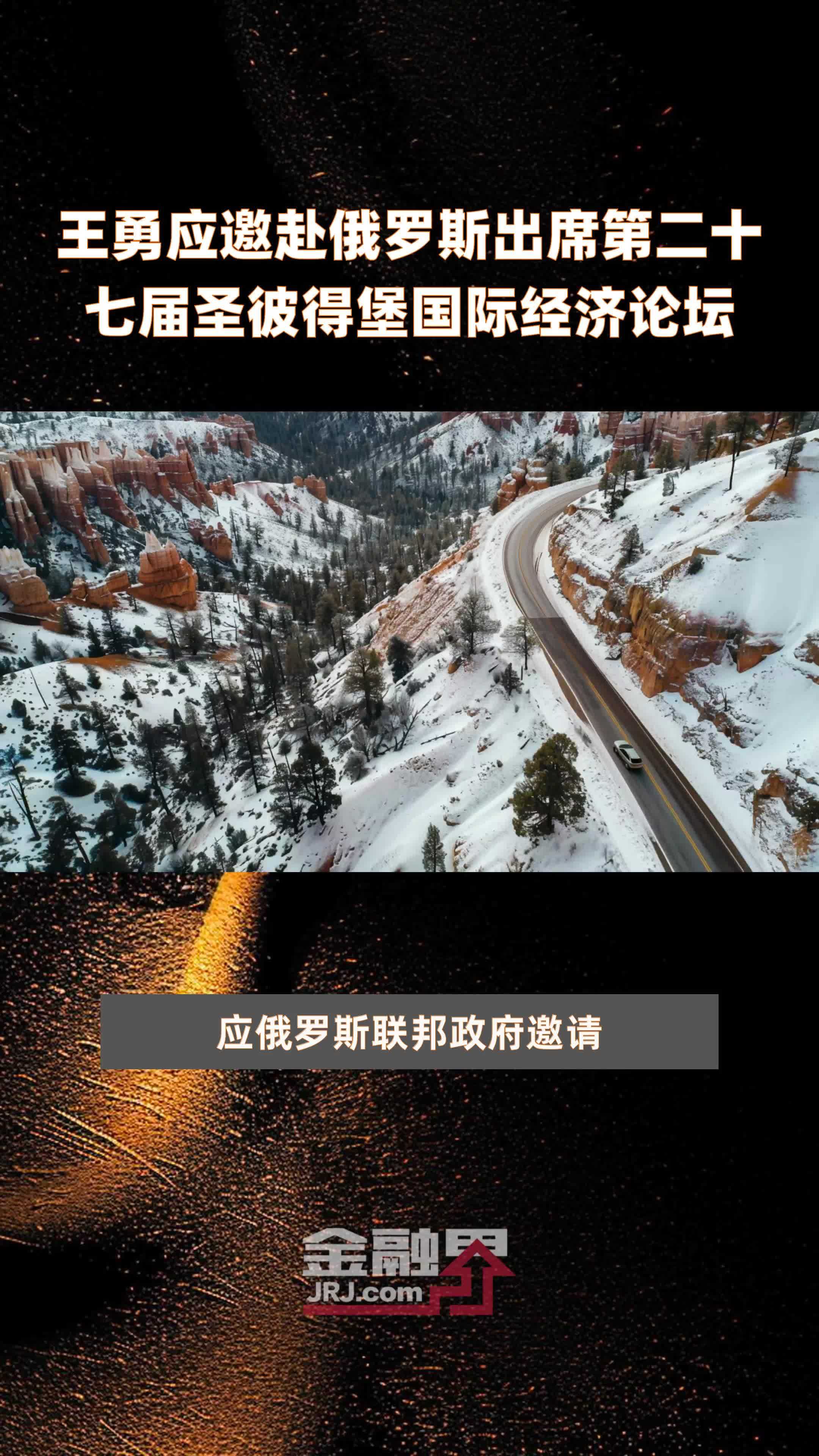 王勇应邀赴俄罗斯出席第二十七届圣彼得堡国际经济论坛|快报