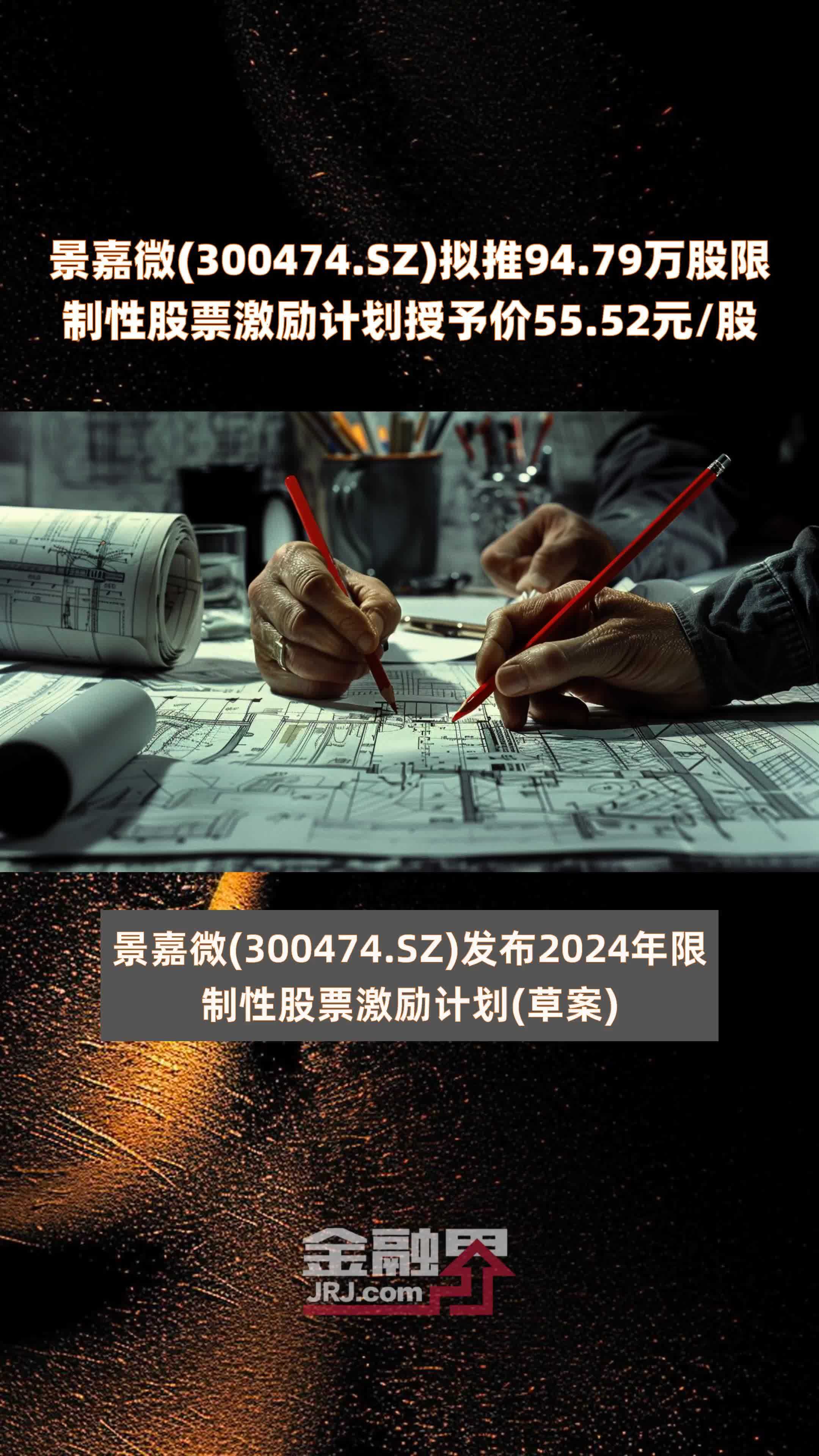 景嘉微(300474.SZ)拟推94.79万股限制性股票激励计划授予价55.52元/股 |快报