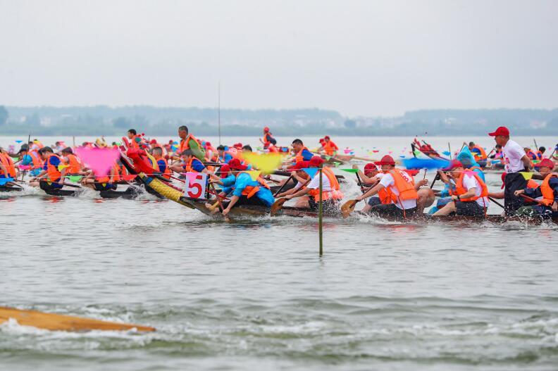 九江柴桑区：龙舟扬波 端午赛风采