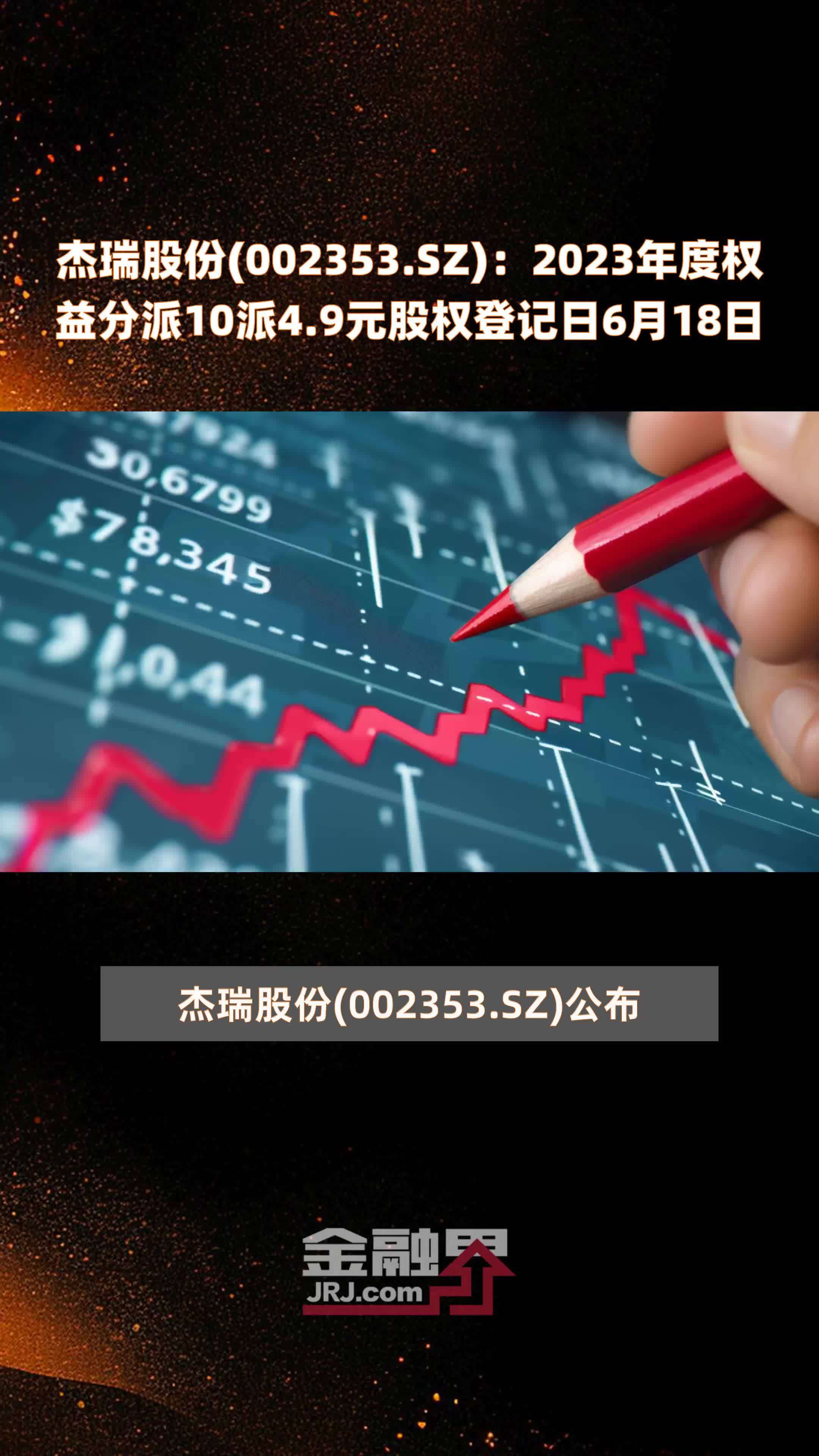 杰瑞股份002353sz2023年度权益分派10派49元股权登记日6月18日快报