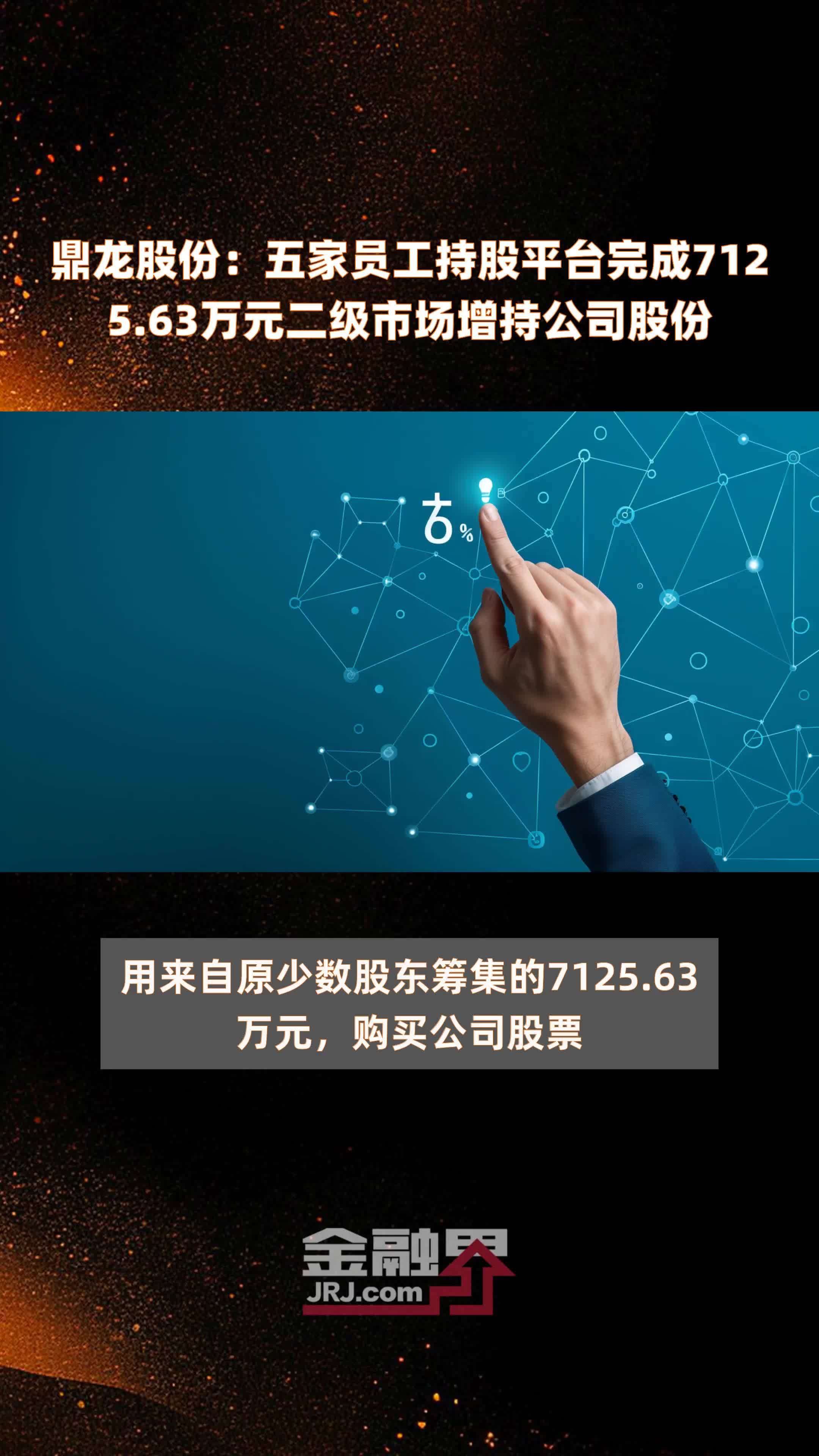 鼎龙股份五家员工持股平台完成712563万元二级市场增持公司股份快报