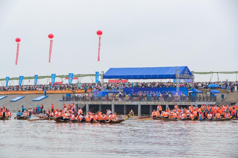 九江柴桑区：龙舟扬波 端午赛风采