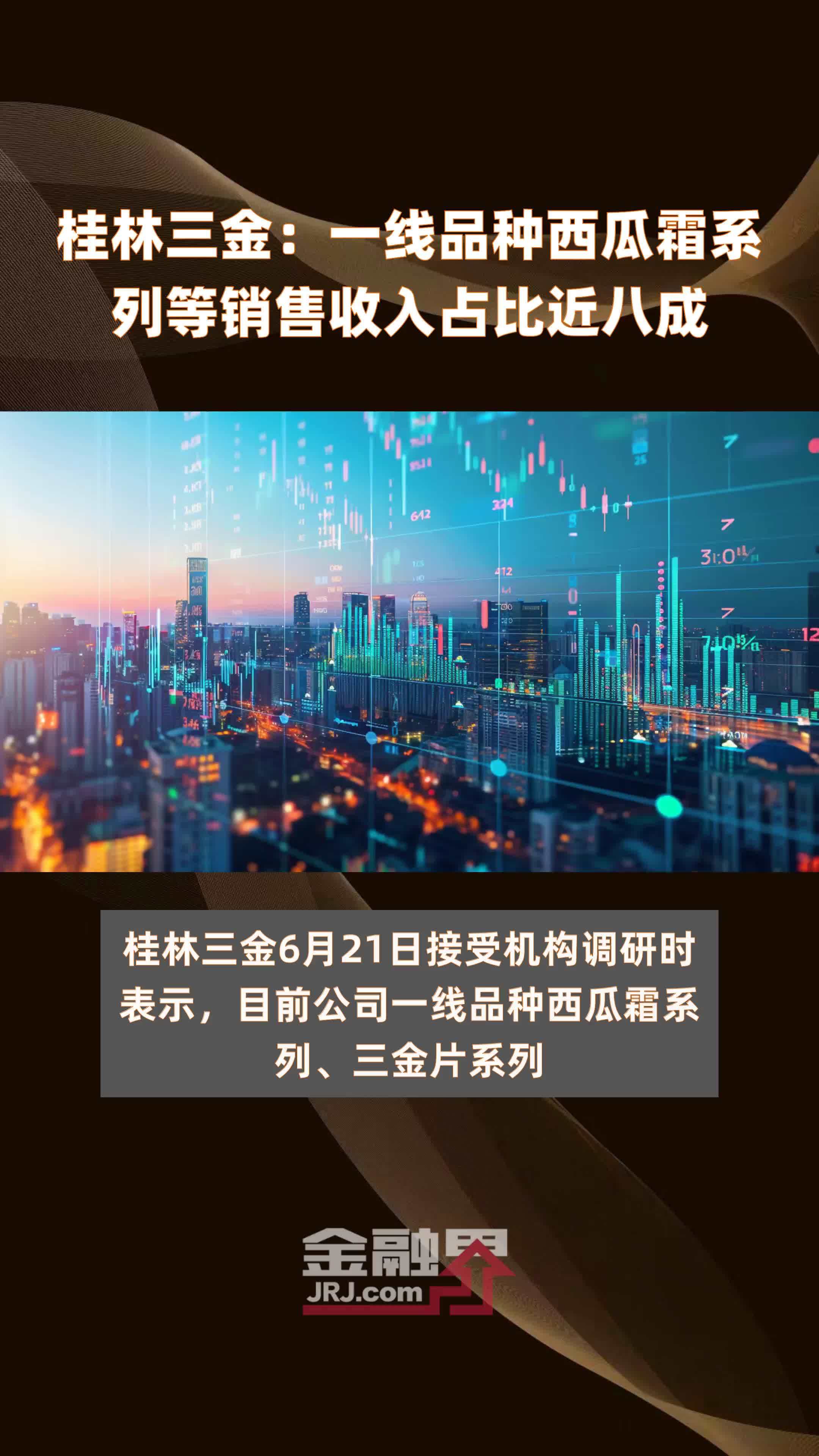 桂林三金：一线品种西瓜霜系列等销售收入占比近八成|快报