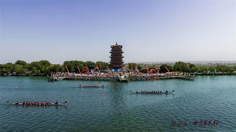 龙舟大赛　（高台县委宣传部供图）