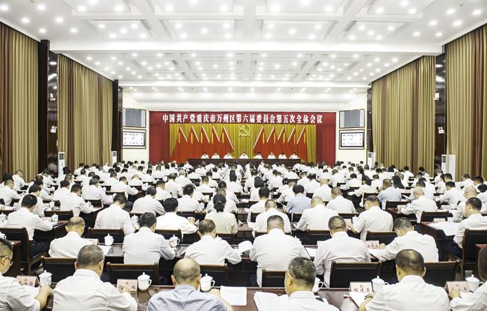 中国共产党重庆市万州区第六届委员会第五次全体会议举行。 记者 冉孟军 摄