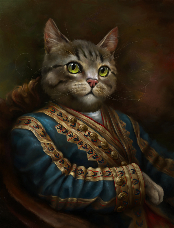 埃尔达&middot;扎基罗夫画的猫