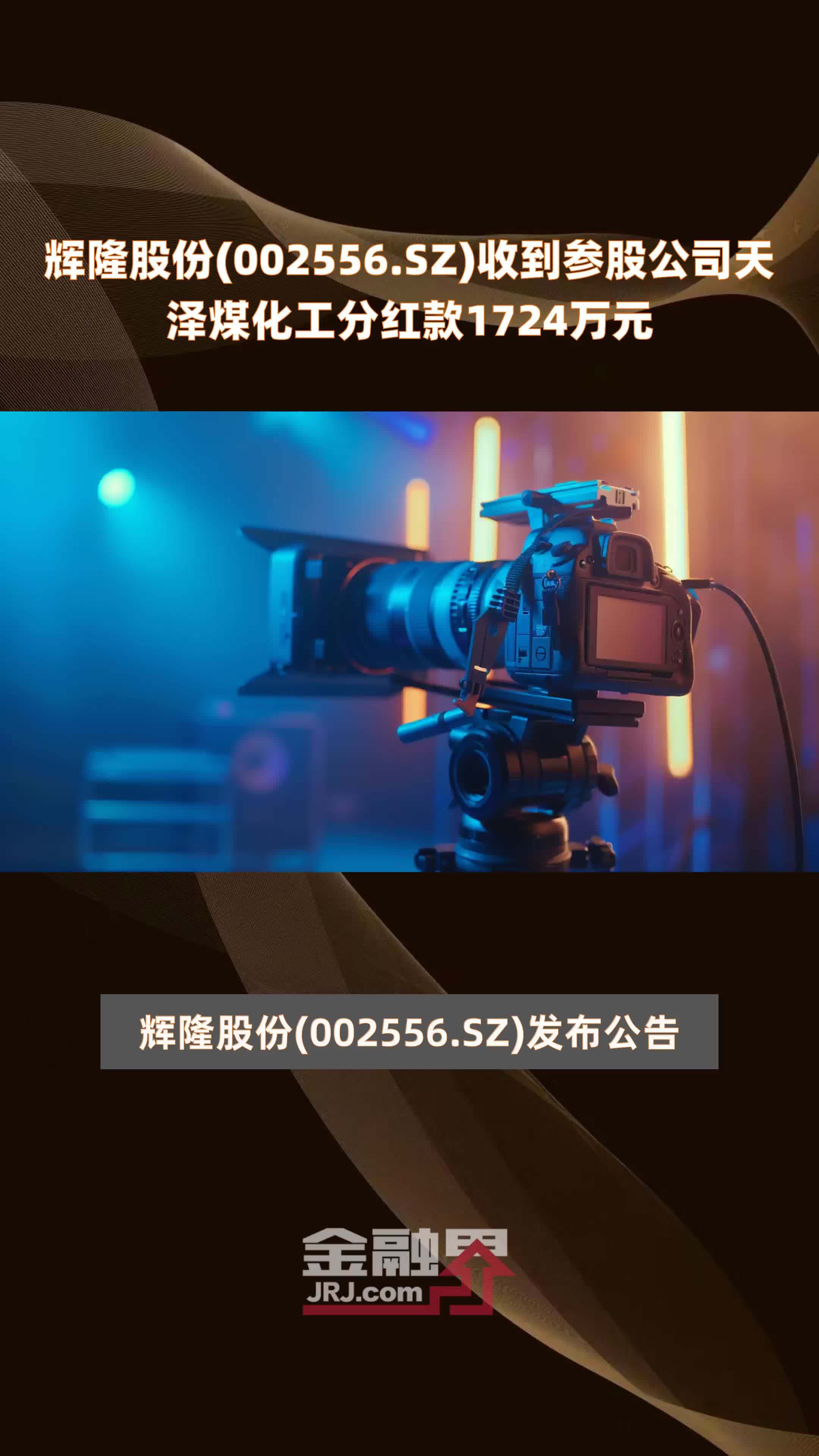 辉隆股份(002556.SZ)收到参股公司天泽煤化工分红款1724万元 |快报