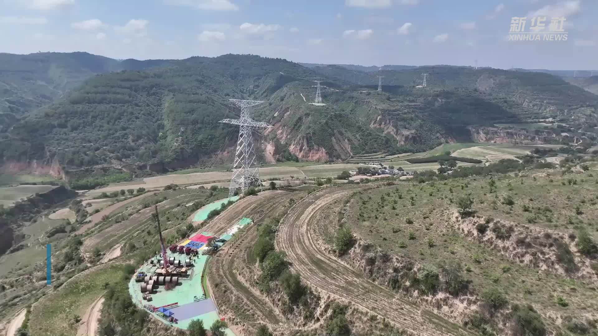 陇电入鲁工程(甘肃段)开始全面架线施工_凤凰网视频_凤凰网