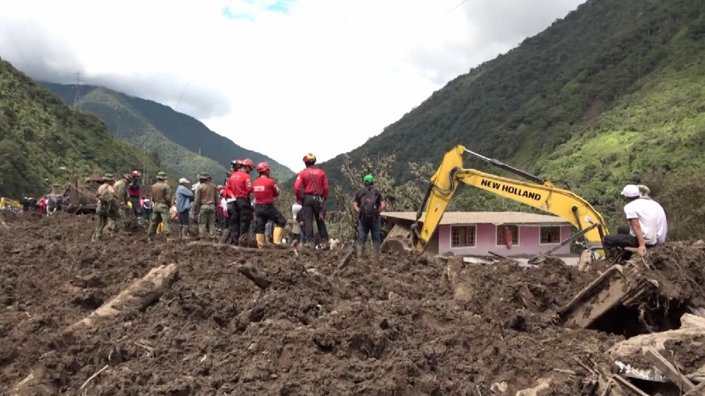 厄瓜多尔山体滑坡救援继续 遇难者增至8人_凤凰网视频_凤凰网